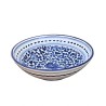 Salad bowl majolica ceramic Deruta blue arabesque