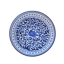 Ciotola ceramica maiolica Deruta arabesco blu