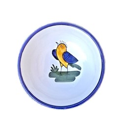 Ciotolina ceramica maiolica Deruta uccellino