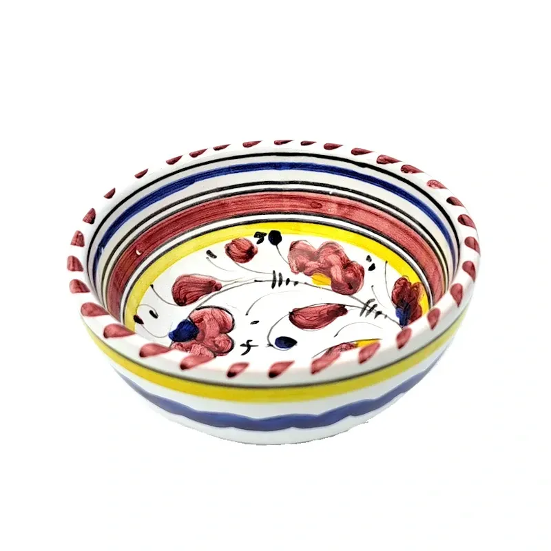 Ciotolina ceramica maiolica Deruta gallo rosso Orvietano Ciotolina ceramica maiolica Deruta gallo rosso Orvietano