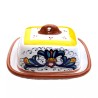 Burriera 12cm ceramica maiolica Deruta ricco Deruta giallo