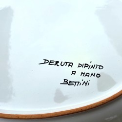 Vassoio ovale ceramica maiolica Deruta raffaellesco