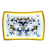 Centrotavola vela ceramica maiolica Deruta ricco Deruta giallo