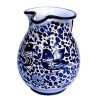 Brocca ceramica maiolica Deruta arabesco blu
