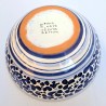 Ciotola alta ceramica maiolica Deruta arabesco blu
