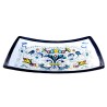 Centrotavola vela ceramica maiolica Deruta ricco Deruta blu