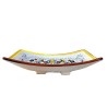 Centrotavola vela ceramica maiolica Deruta ricco Deruta giallo