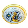 Small salad bowl majolica ceramic raphaelesque