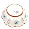 Salad bowl ribbed majolica ceramic Deruta rich Deruta yellow