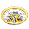Salad bowl majolica ceramic Deruta raphaelesque