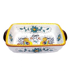 Pirofila da forno ceramica maiolica Deruta raffaellesco