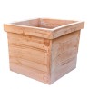 Vaso quadrato cubo terracotta liscio Lavorato a mano