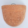 Pannier terracotta roses to hang handmade
