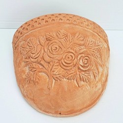 Pannier terracotta roses to hang handmade
