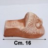 Set 4 piedini leone terracotta Deruta lavorato a mano