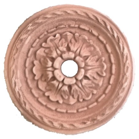 Terracotta rosette cm.30 for fountains chandeliers