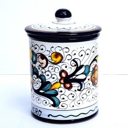 Barattolo cucina ceramica maiolica Deruta ricco Deruta blu