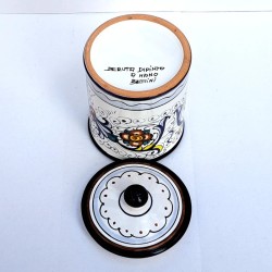 Kitchen jar majolica ceramic Deruta rich Deruta blue