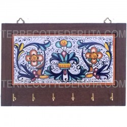 Hanger with Wooden Frame Rich Deruta Yellow Cm. 24